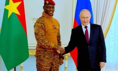 Burkina Faso Traore and Russian President