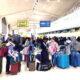 Students at airport