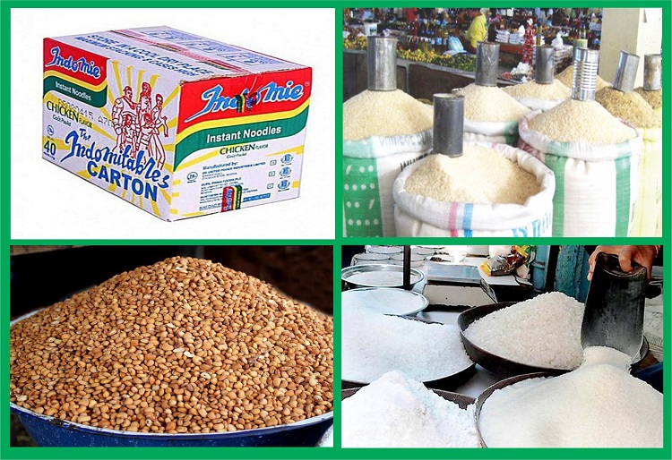 Prices Of Indomie, Rice, Beans