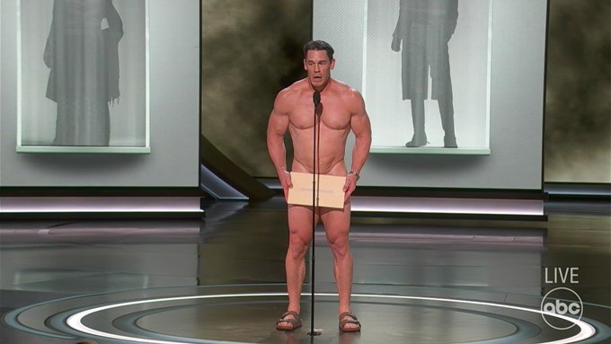 Shocking: John Cena Goes Nude To Present Oscars 2024 Best Costume Awards, Video Goes Viral - Watch