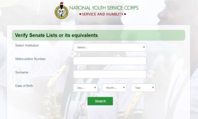 Links For NYSC Online Registration