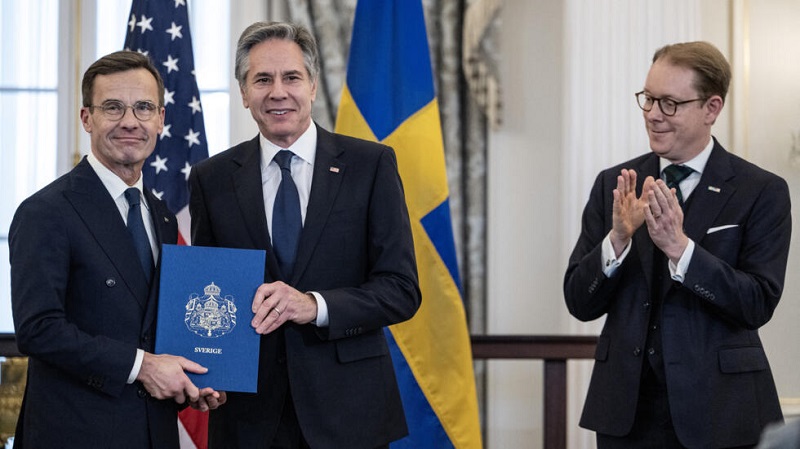 Sweden officially joins NATO, country's prime minister confirms.