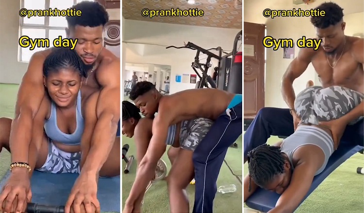 WATCH: Lady Sparks Social Media Buzz With Erotic Gym Workout Video With Male Instructor