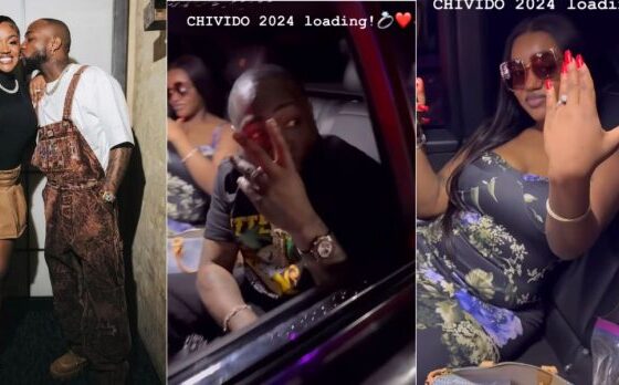 'My Wife's Ring Can Buy 2 Or 3 Rolls Royce' - Davido Brags As Chioma Flaunts $1 Million Diamond Ring (Video)