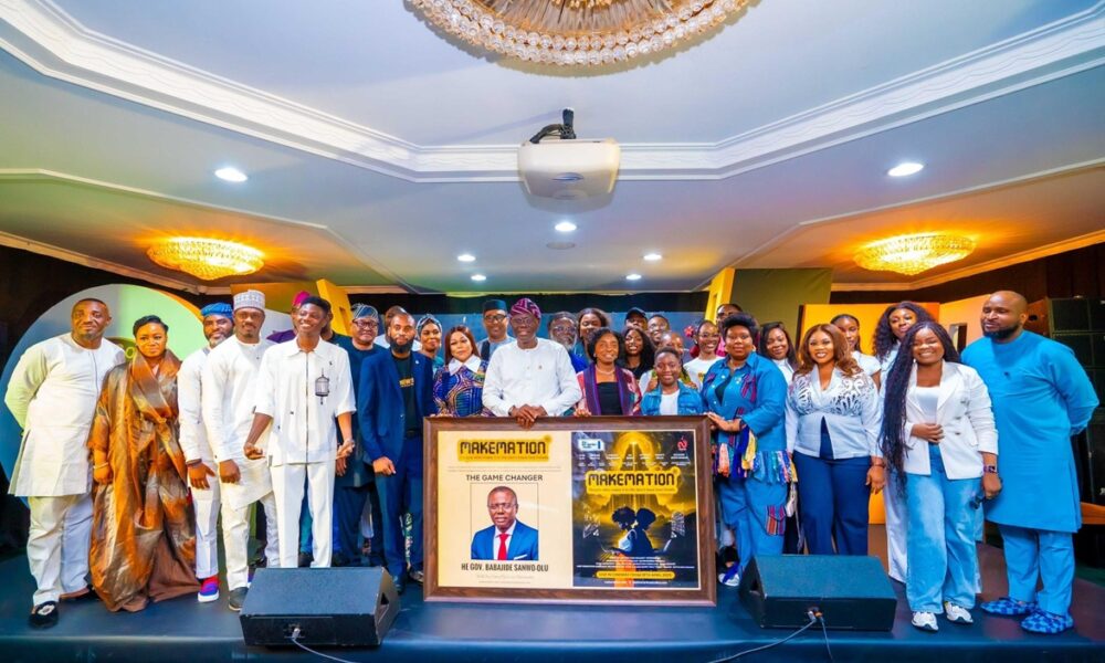 Governor Babajide Sanwo Olu unveiled Makemation Africas first AI feature film1 1