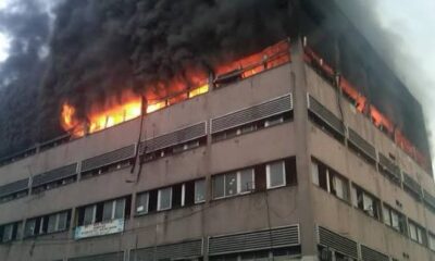 UBA bank on fire