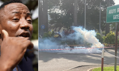 sowore and tear gas