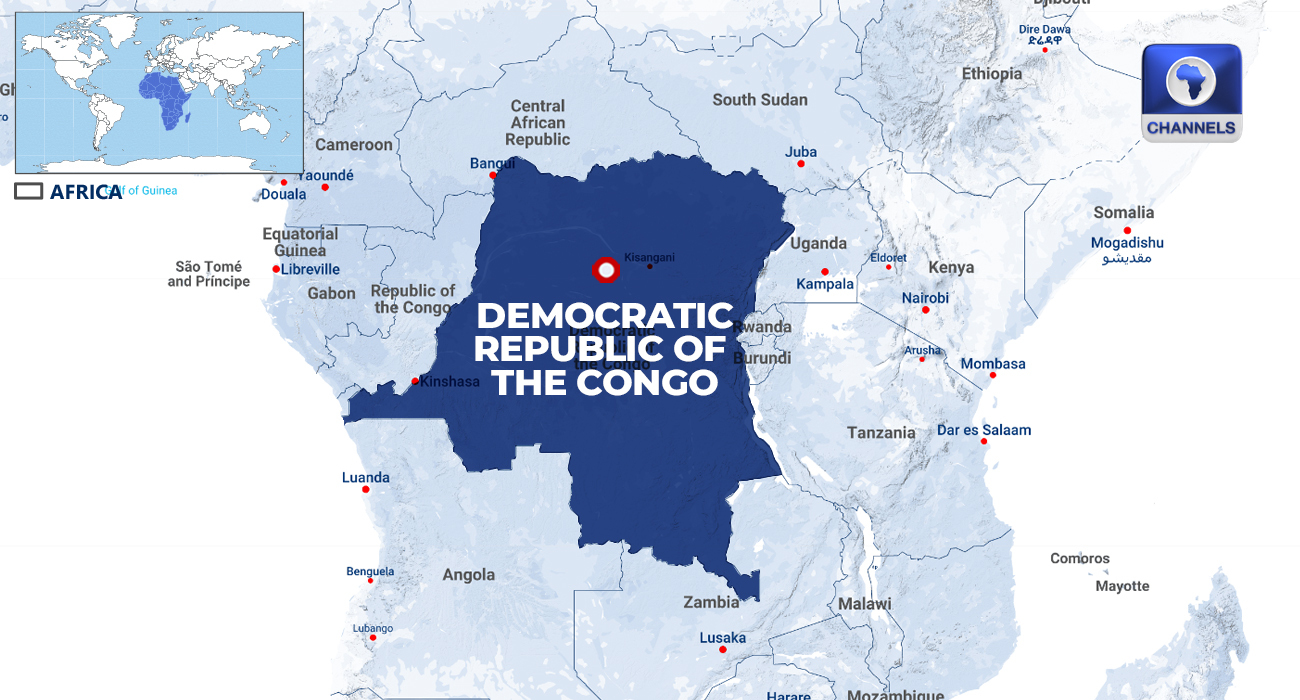 Democratic Republic Of The Congo Map HD