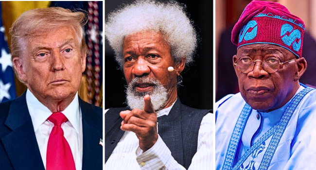 Donald Trump Wole Soyinka Bola Tinubu