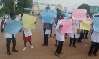 Protesting UNIJOS students