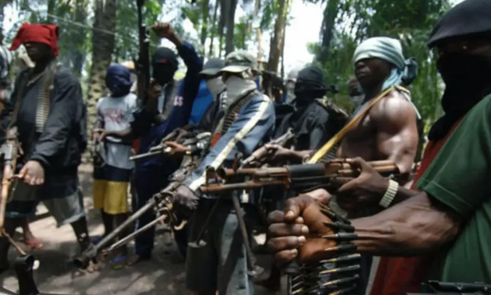 Gunmen in Nigeria file photo