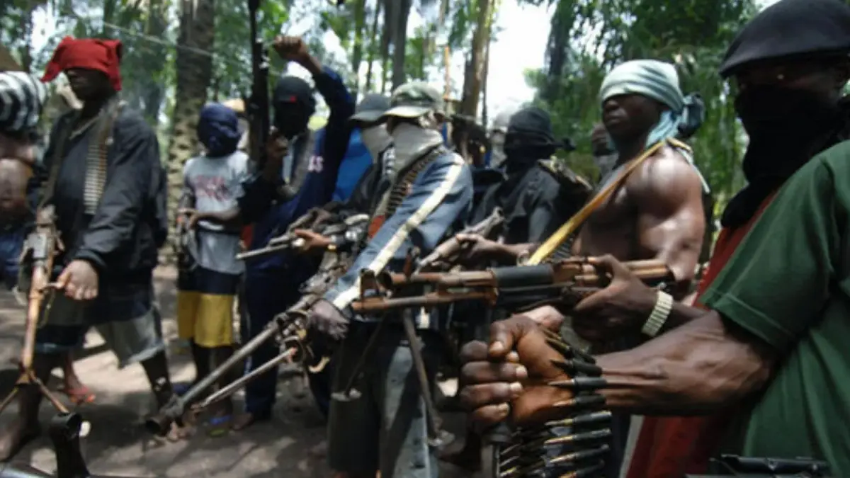 Gunmen in Nigeria file photo