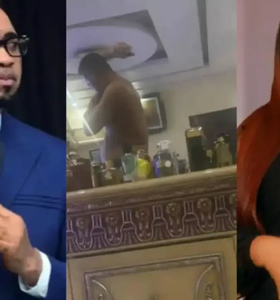 Pastor Chris Okafor reacts as Doris Ogala leaks bedroom photo