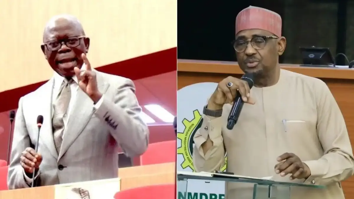 Senator Adams Oshiomhole and Farouq Ahmed