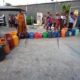 Nigerians buying cooking gas