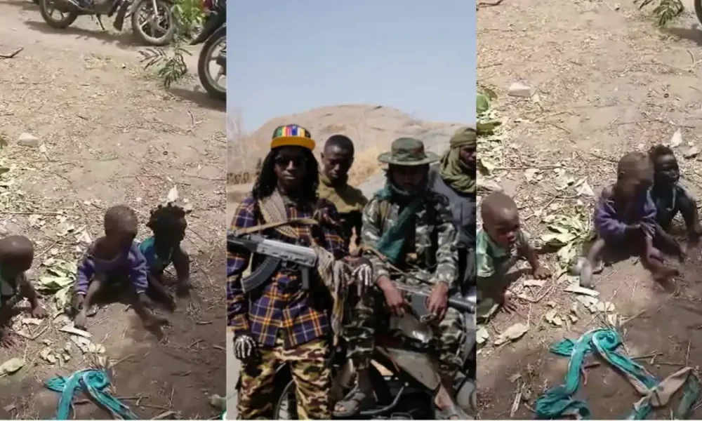 Abducted malnourished toddlers kidnaped by bandits