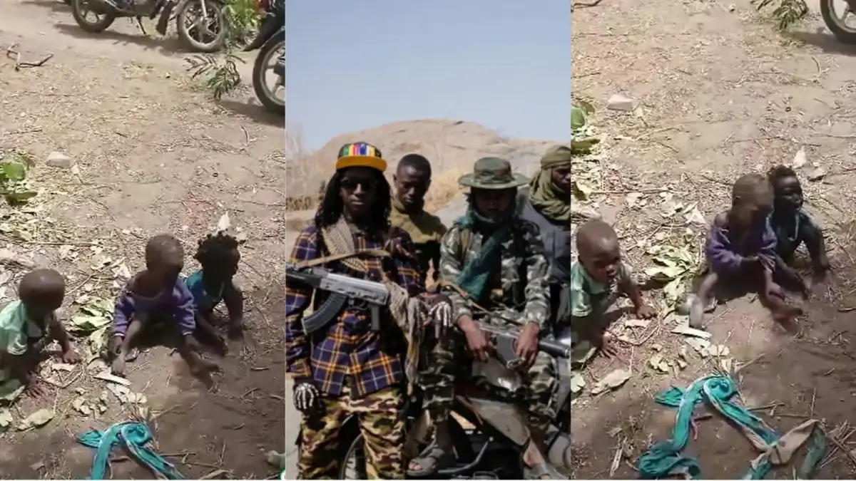 Abducted malnourished toddlers kidnaped by bandits