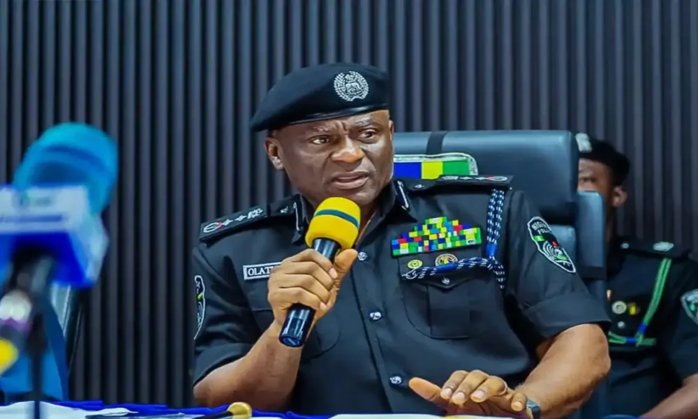 IGP Disu addressing press