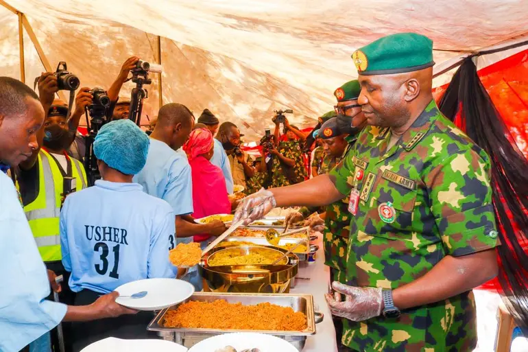 Emotional Photos Emerge as Nigerian Army Celebrates Soldiers Injured in Battle