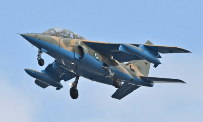 Air Force jet flying