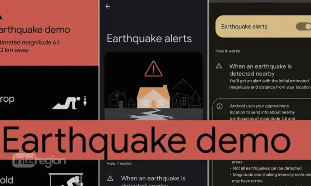Google Earthquake demo