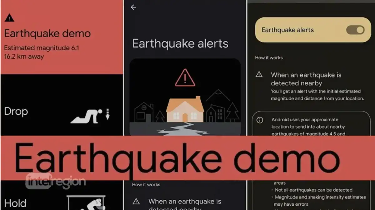 Google Earthquake demo
