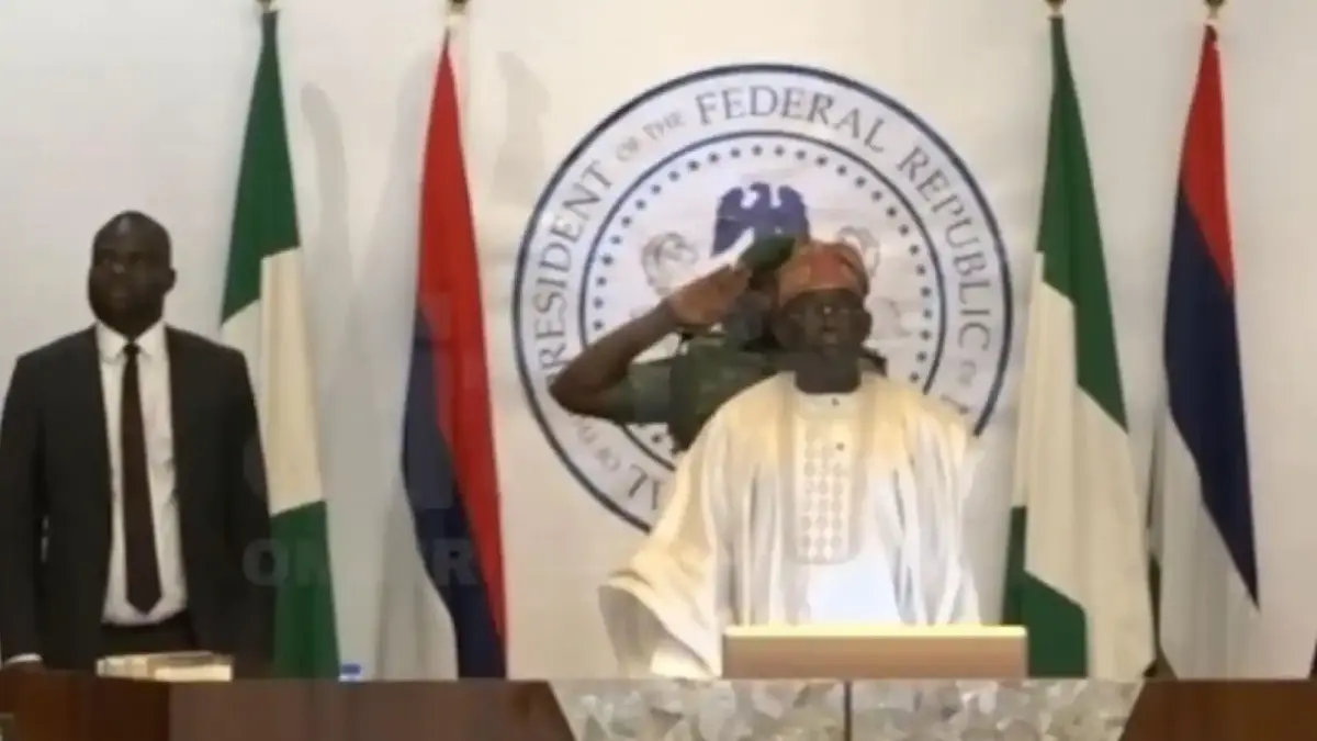 President Tinubu at FEC meeting