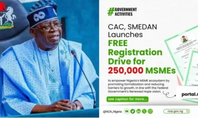 President Tinubu free CAC registration for 250 000 MSMEs