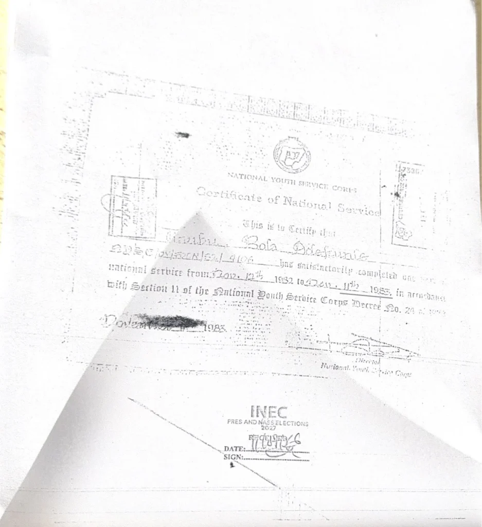 BREAKING: INEC Publishes Tinubu, Shettima's Certificates, Personal Details Ahead of 2027 Election