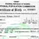 birth cert