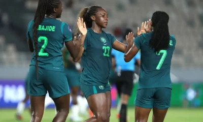 rinsola babajide of nigeria celebrates goal during the 2026 womens africa cup of nations match between egypt and nigeria